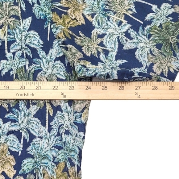 Tori Richard Hawaiian Shirt Large Floral Palm Short Sleeve 100% Cotton Lawn. - Picture 10 of 14